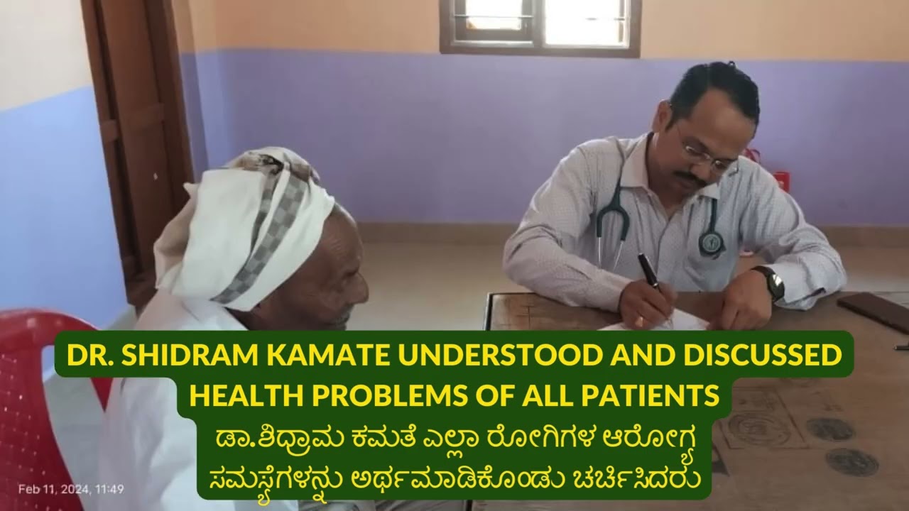 health camp at Nandeeshwara temple, Annigeri