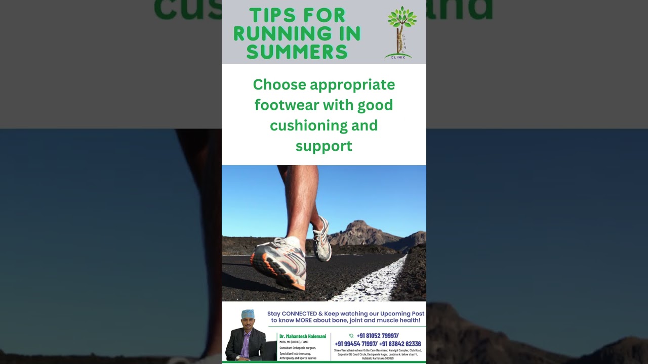 Tips for running in summers for bone, muscles and joint Safety
