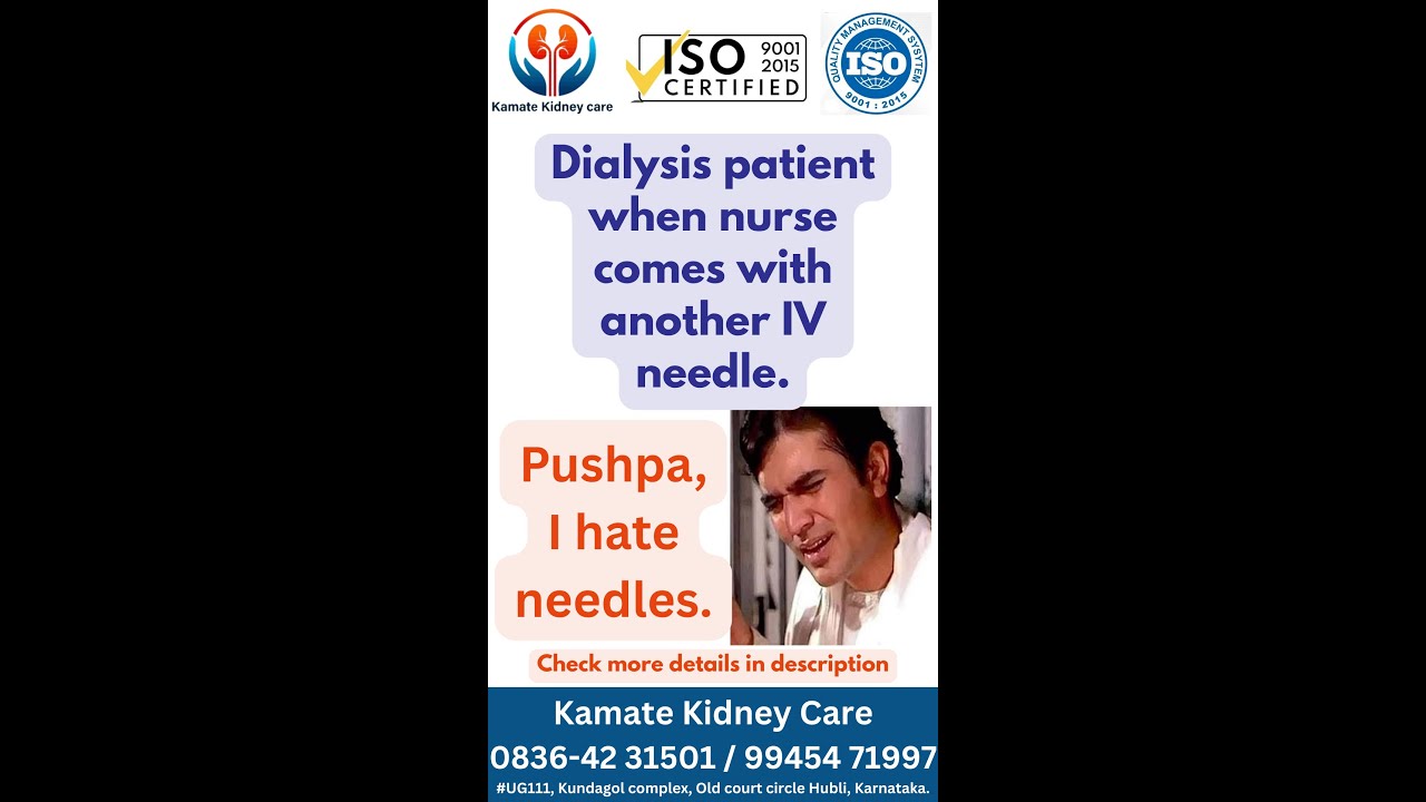 Every dialysis patient ever………Needles? Pushpa, No Thank You.