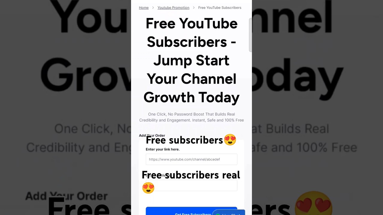 youtube 50 free subscribrs🥳🥳#👉real😃 and instant #by American website secure