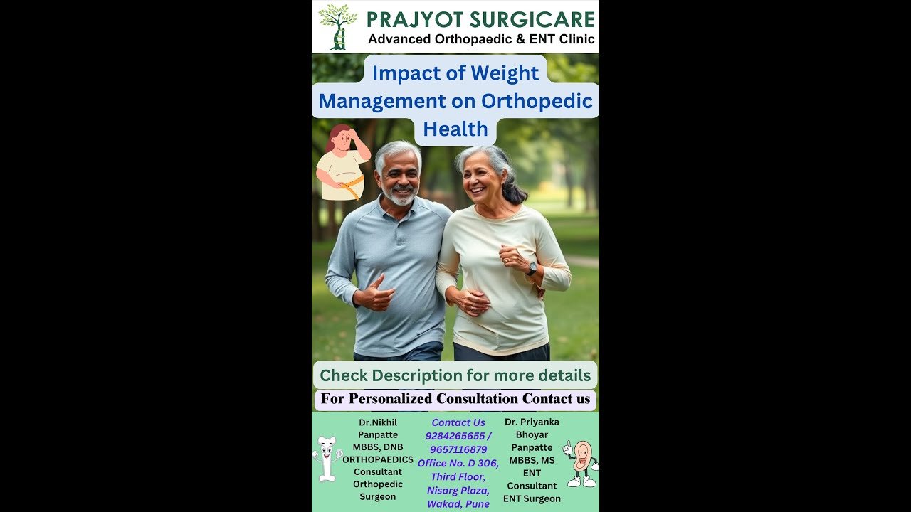 Role of Weight Management on Orthopedic Health Importance of weight management for orthopedic health