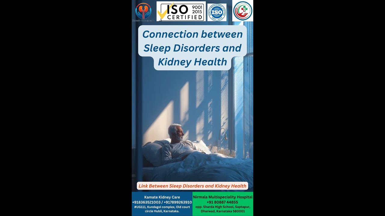 Link Between Sleep Disorders and Kidney Health. The connection between sleep disorders and kidney