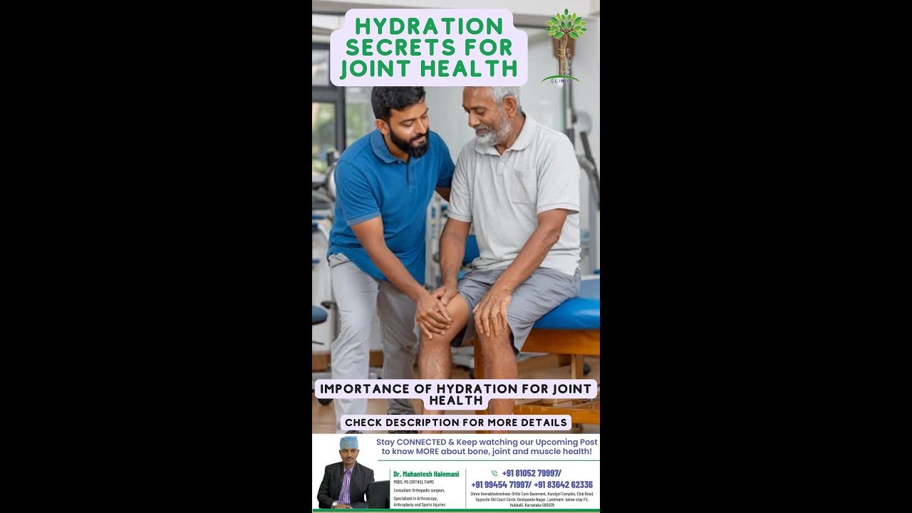 Proven Hydration Secrets for Joint Health. Importance of hydration for joint health