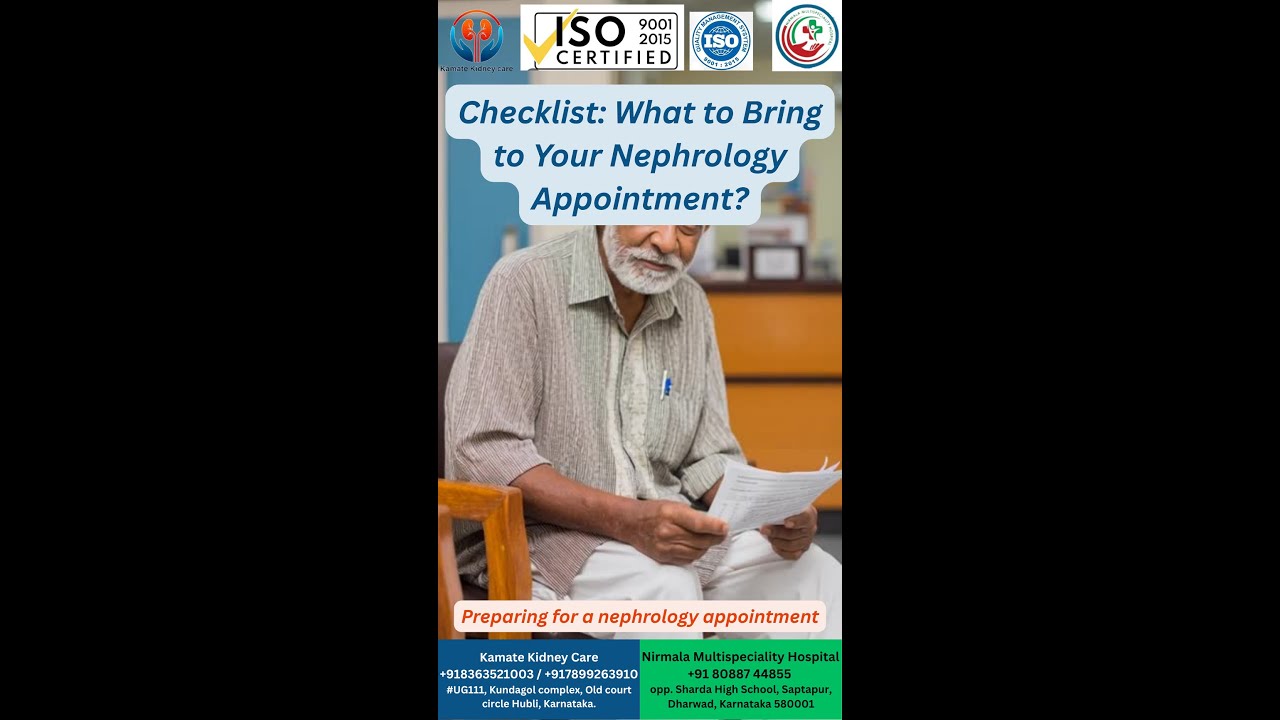 What to Bring to Your Nephrology Appointment. Preparing for a nephrology appointment: What to bring