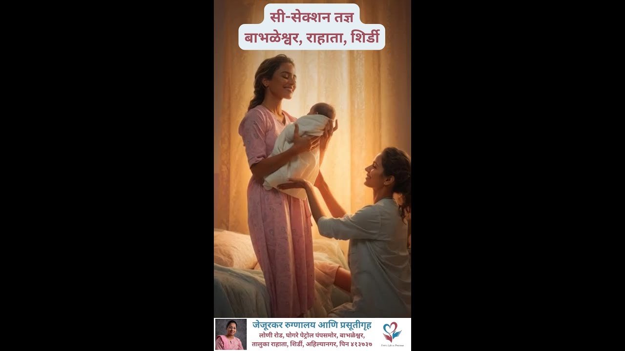 C-Section Expert: Dr. Swati Jejurkar Saves Lives. C-section specialist Babhaleshwar, Rahata, Shirdi