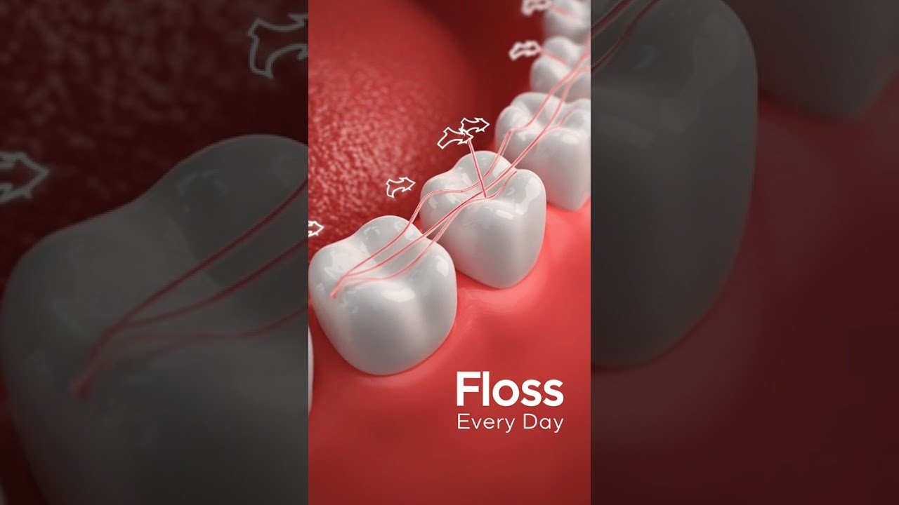 Floss Every Day #DailyFlossing #FlossForHealthyTeeth #DentalCareRoutine #OralHealthHabits #cleanTeth