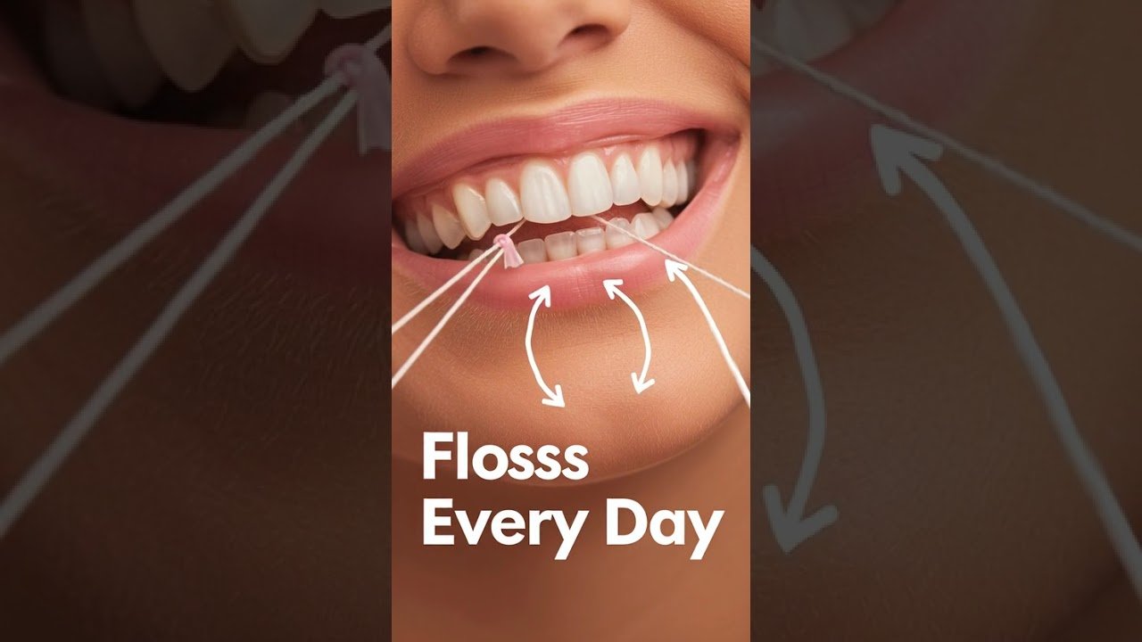 Floss Every Day #FlossingDaily #DentalTipIndia,#OralHygieneHabits #HealthySmileCare #GumHealthTips