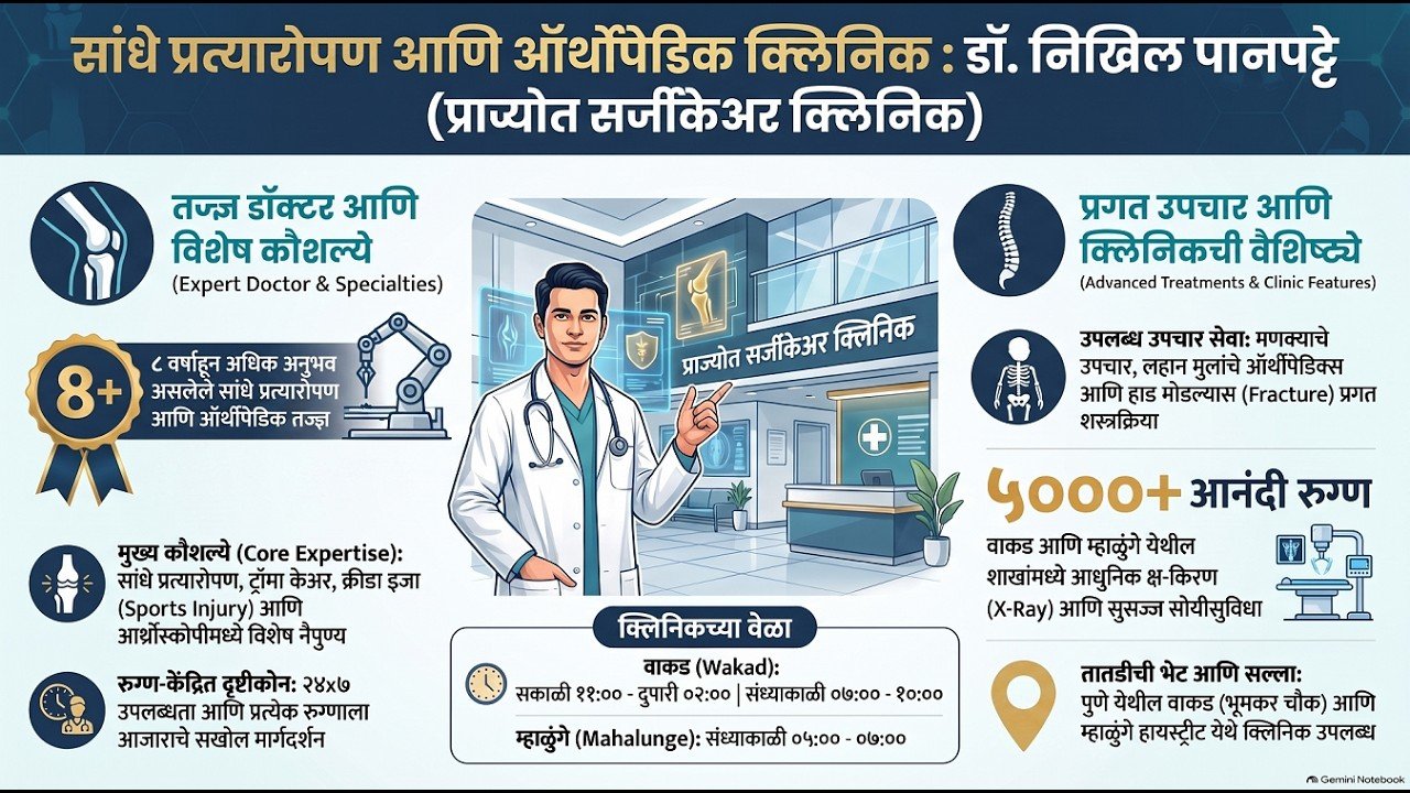 Say Goodbye to Joint Pain! | Dr. Nikhil Panpatte | Prajyot Surgicare Clinic Wakad & Mahalunge, Pune
