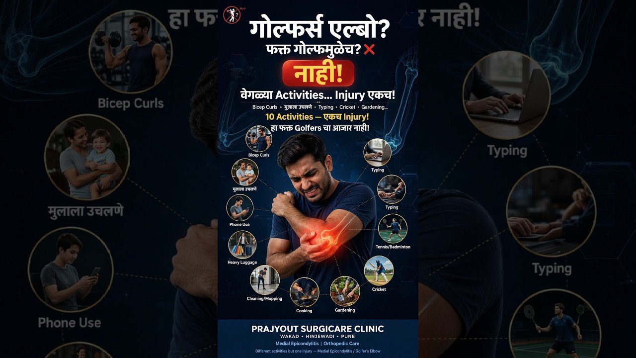 Golfer’s Elbow Treatment in Pune | Causes, Symptoms & Best Treatment Options | Prajyot Surgicare