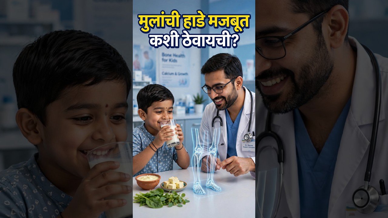 मुलांची हाडे मजबूत कशी ठेवायची? Doctor_advising_calcium-rich_diet_कॅल्शियमयुक्त आहार