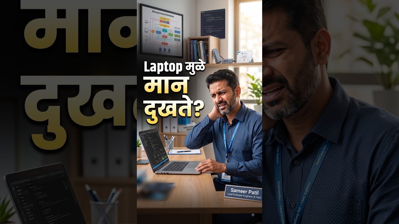 Laptop मुळे मान दुखते? हा उपाय करा | Orthopedic Doctor