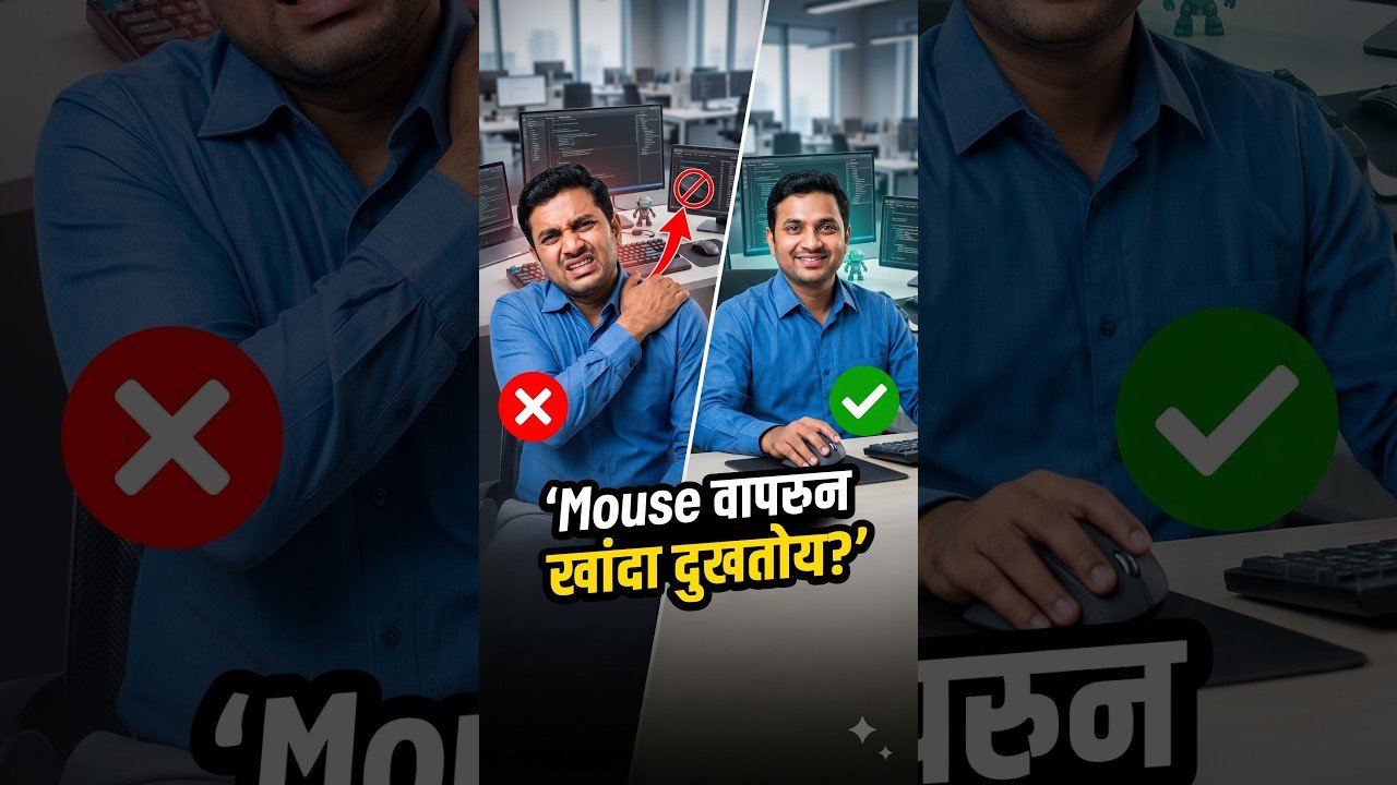 Mouse मुळे खांदा दुखतोय? | Shoulder Pain Solution Marathi