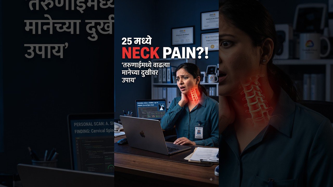 Tech Neck मानदुखी 25 व्या वर्षी मान का दुखतेय